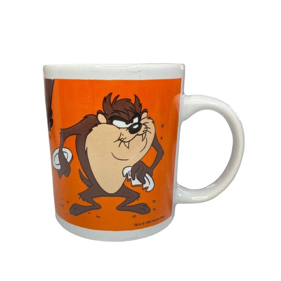 Warner Bros Taz Tasmanian Devil Looney Tunes Coffee Mug Cup WB Vintage 1999 - Picture 4 of 9